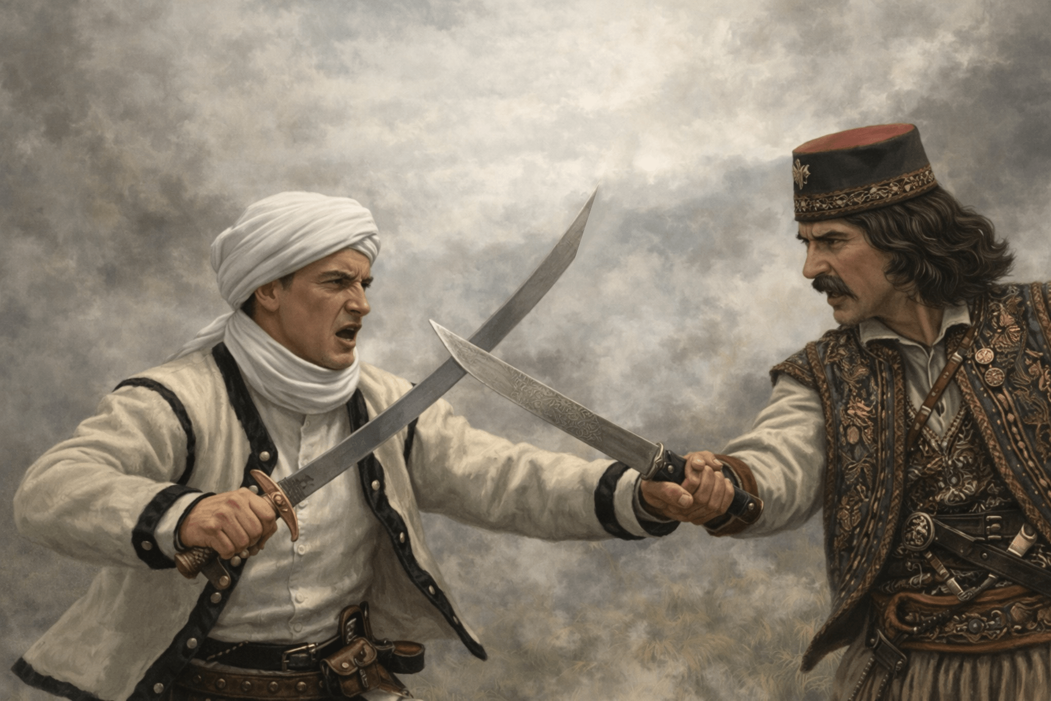 The Bajraktar Hysen Bajri Muriqi (1848-1875) from Koshutan of Rugova who fell heroically at the Battle of Shekullar in 1875
