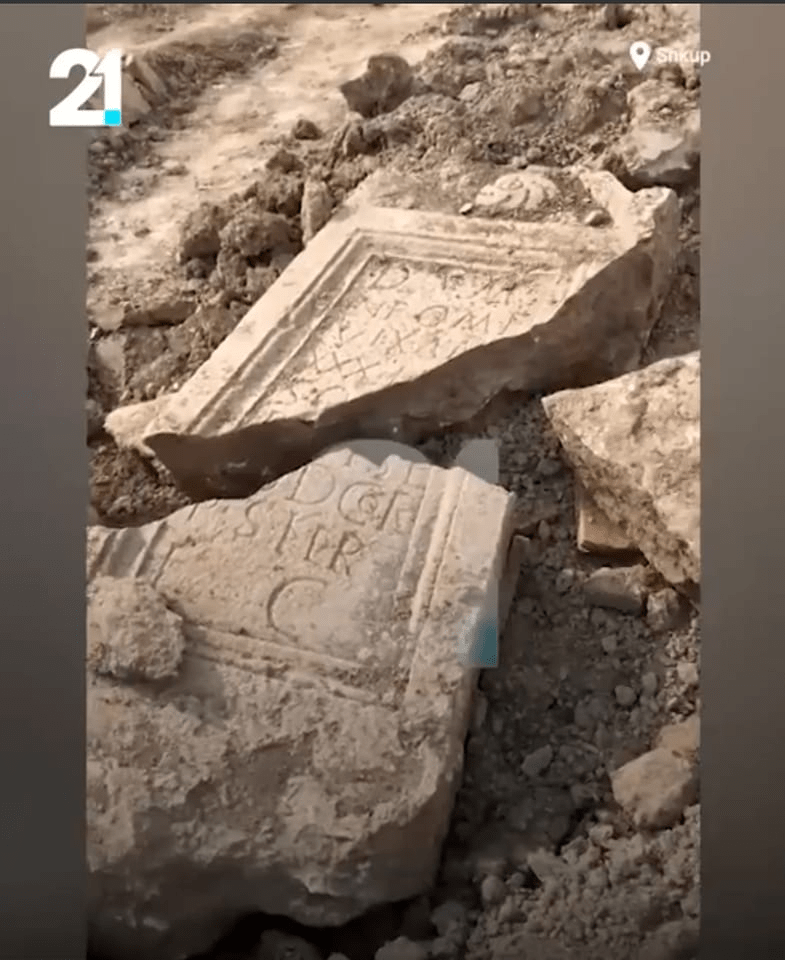 Albanian artefact destroyed by Serbian authorities