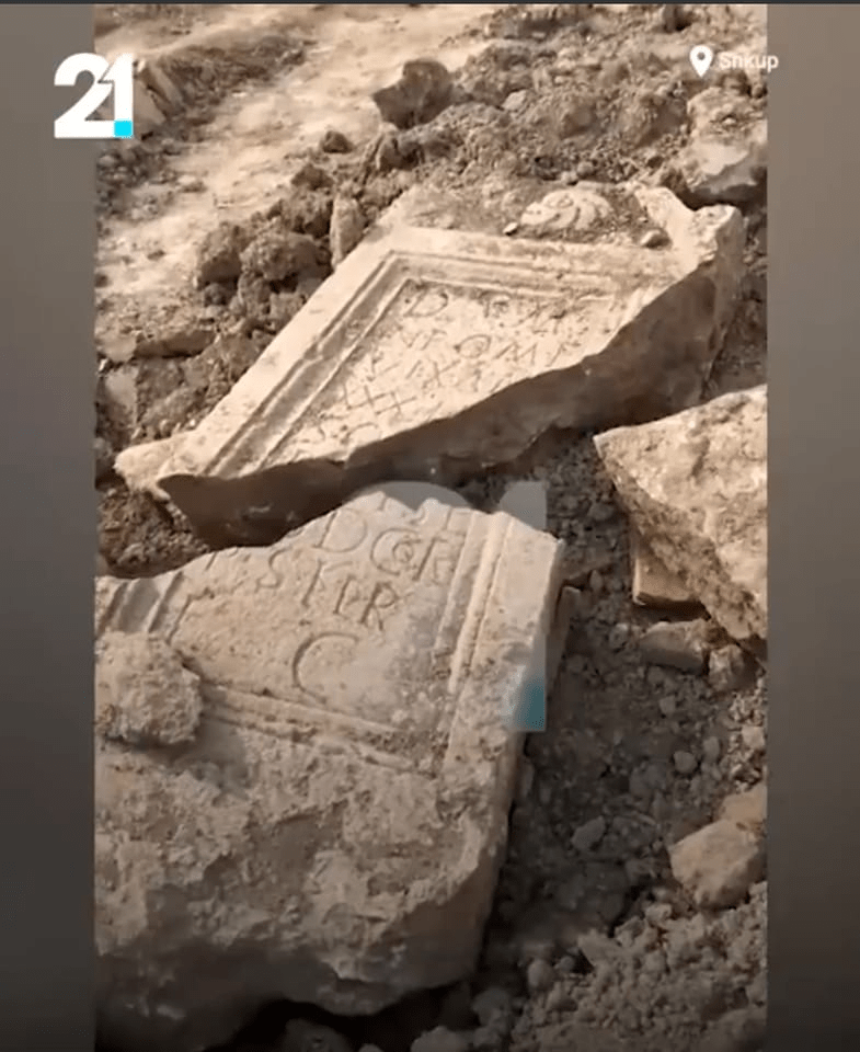 Albanian artefact destroyed by Serbian authorities