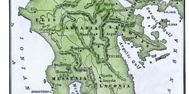 Why the Peloponnese does not have a Greek name