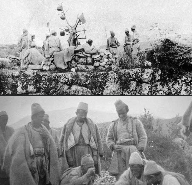 Photos showing Albanians of Chameria, 1913