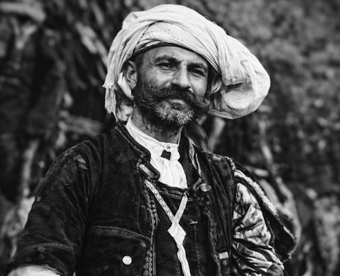 Albanian fighter Rud Halili of Rugova in the 1920s