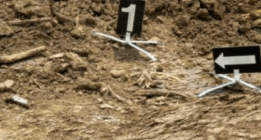 Remains of corpses found in Skenderaj, suspected to belong to persons missing during the Serbian massacres of&nbsp;1999