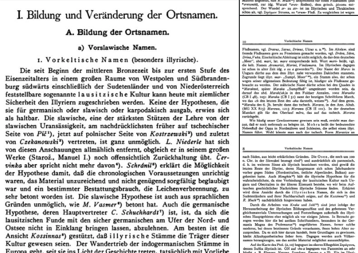 On the concept of Illyrians in the Czech Republic and the pre-Celtic/Illyrian names