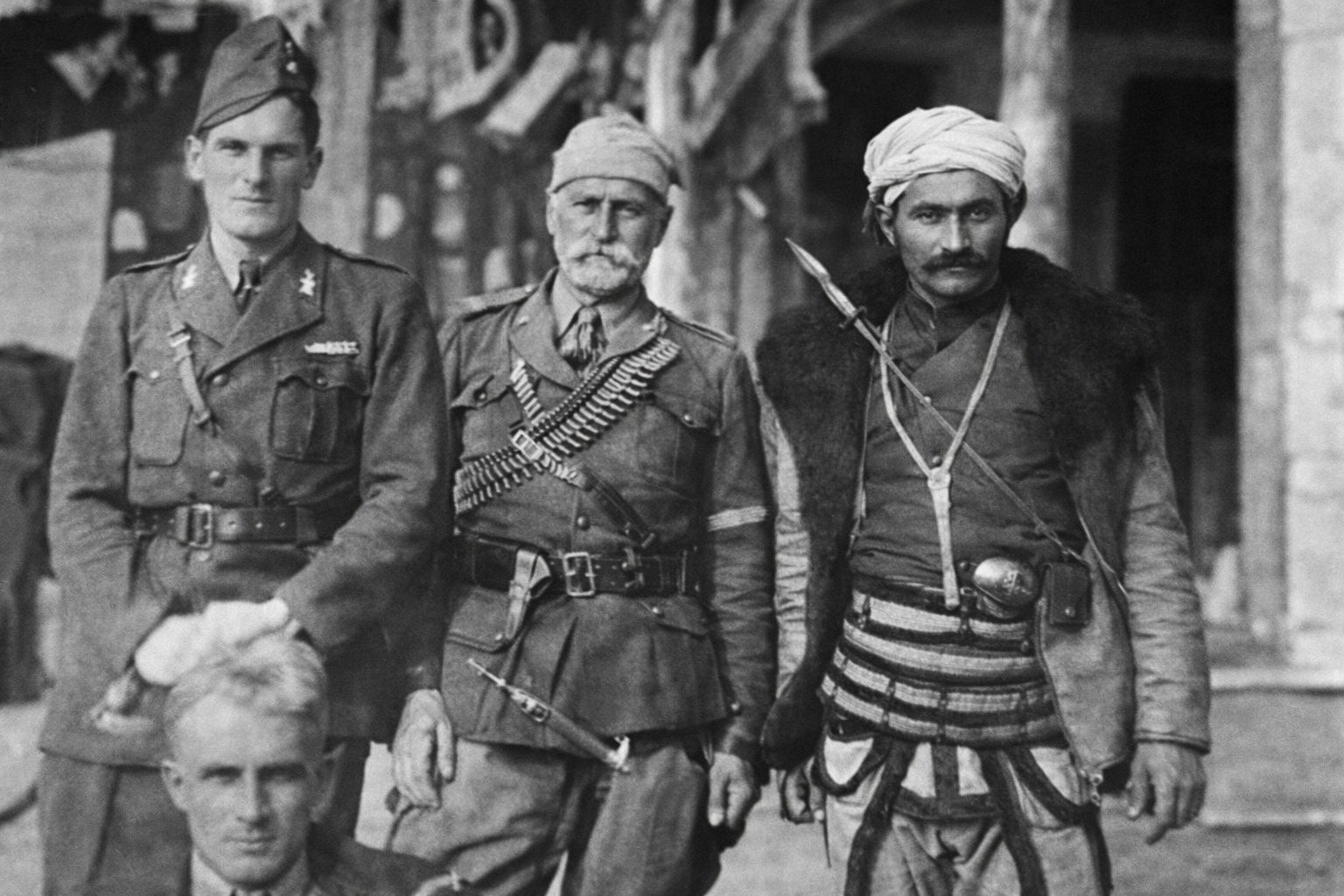 Rrustemi together with Kolë Bibë Marku and a bannerman from Drenica