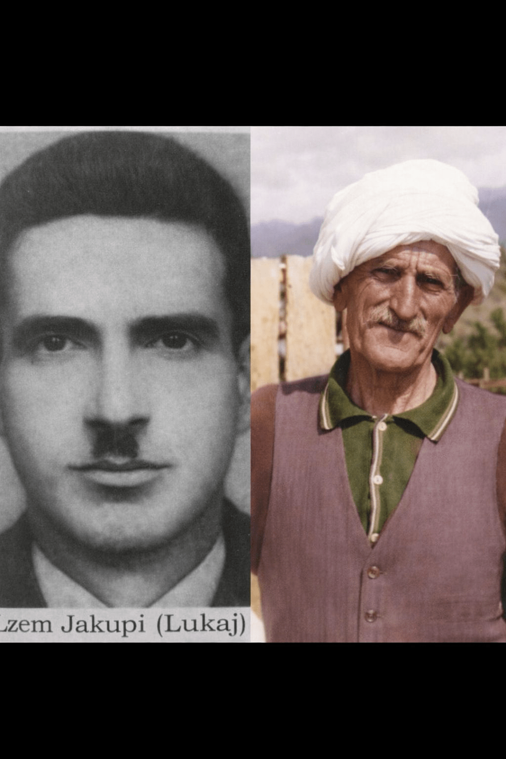 Albanian heroes Azem Jakup Lulaj and Selman Zeneli Lukaj imprisoned at Goli Otok in&nbsp;1952