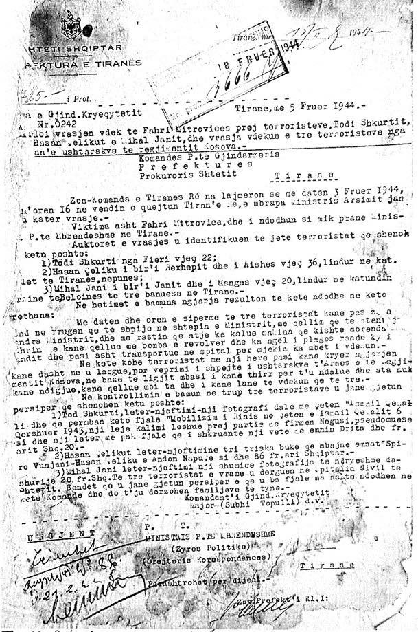 Political Assassinations and Targeted Violence in Albania in&nbsp;1943