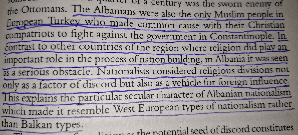The Secularist Character of Albanian Nationalism is different from other primitive Balkan&nbsp;nationalism