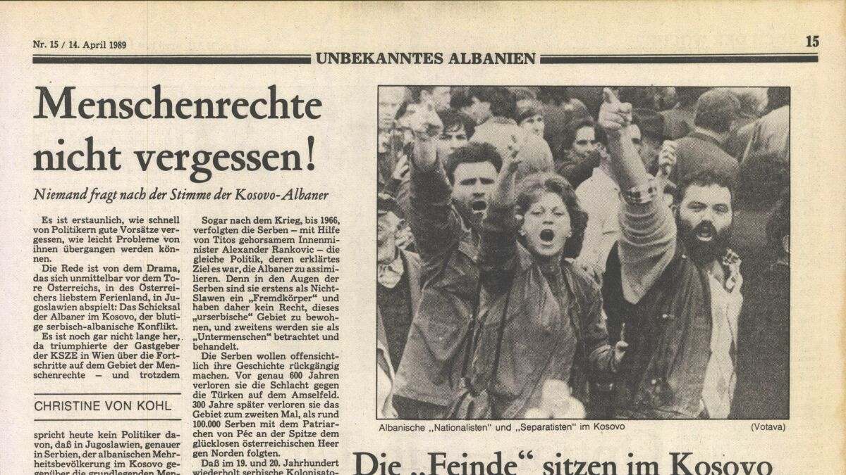 Историја српског шовинистичког варварског угњетавања Албанаца