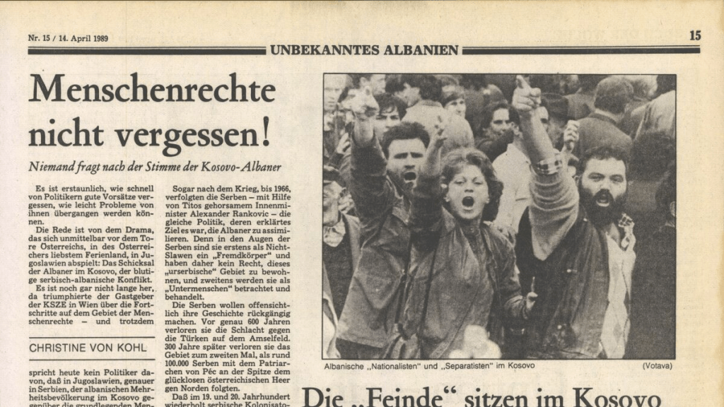 Историја српског шовинистичког варварског угњетавања&nbsp;Албанаца