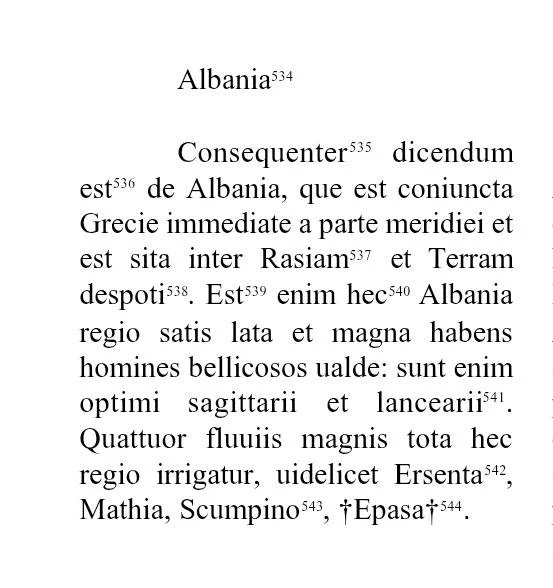Albania in 1308: The First Written Description of the Albanian Language and People