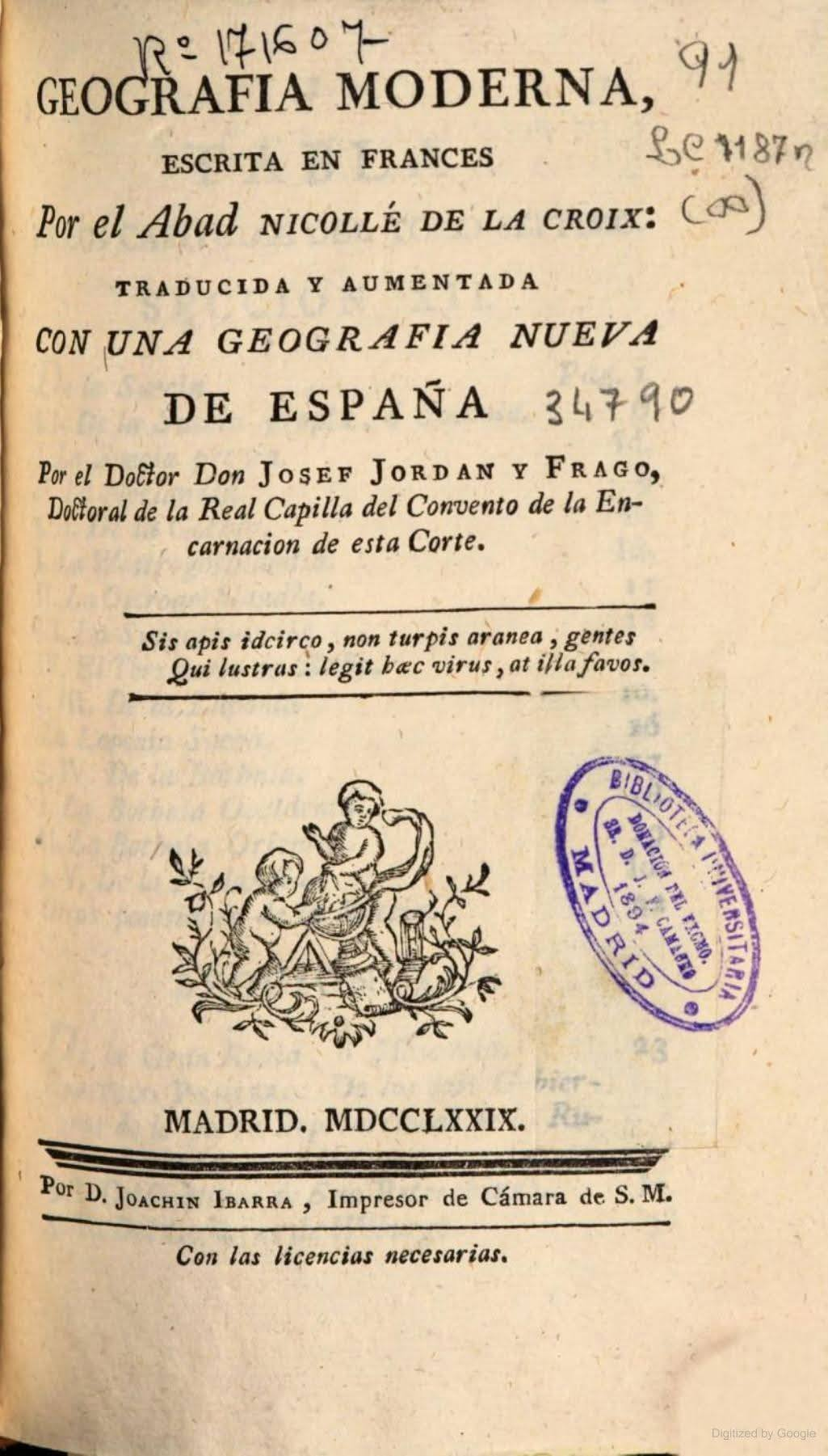 Spanish document from 1779: Epirus is southern Albania