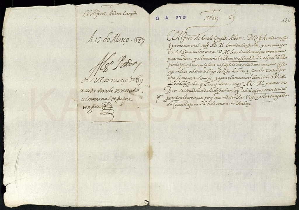 An Albanian Arbër Officer in the Service of the Spanish Crown&nbsp;(1589)