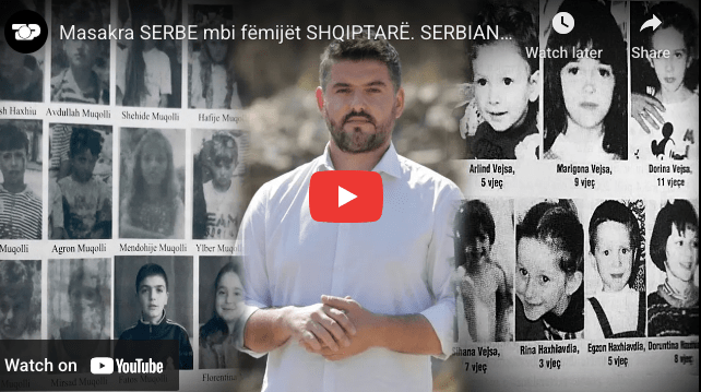 Српски војници су масакрирали 1380 албанске деце 1998-99. године. Многа се још увек воде као нестала. српске власти не предузимају&nbsp;ништа.