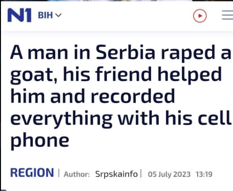 Студија чланака о зоофилији (бестијалности) и злостављању животиња у Србији