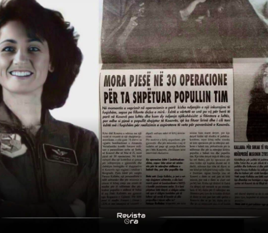 Faruza Kallaba, the Albanian-American pilot who participated during the NATO bombing aimed at stopping the Serbian genocide of Albanians