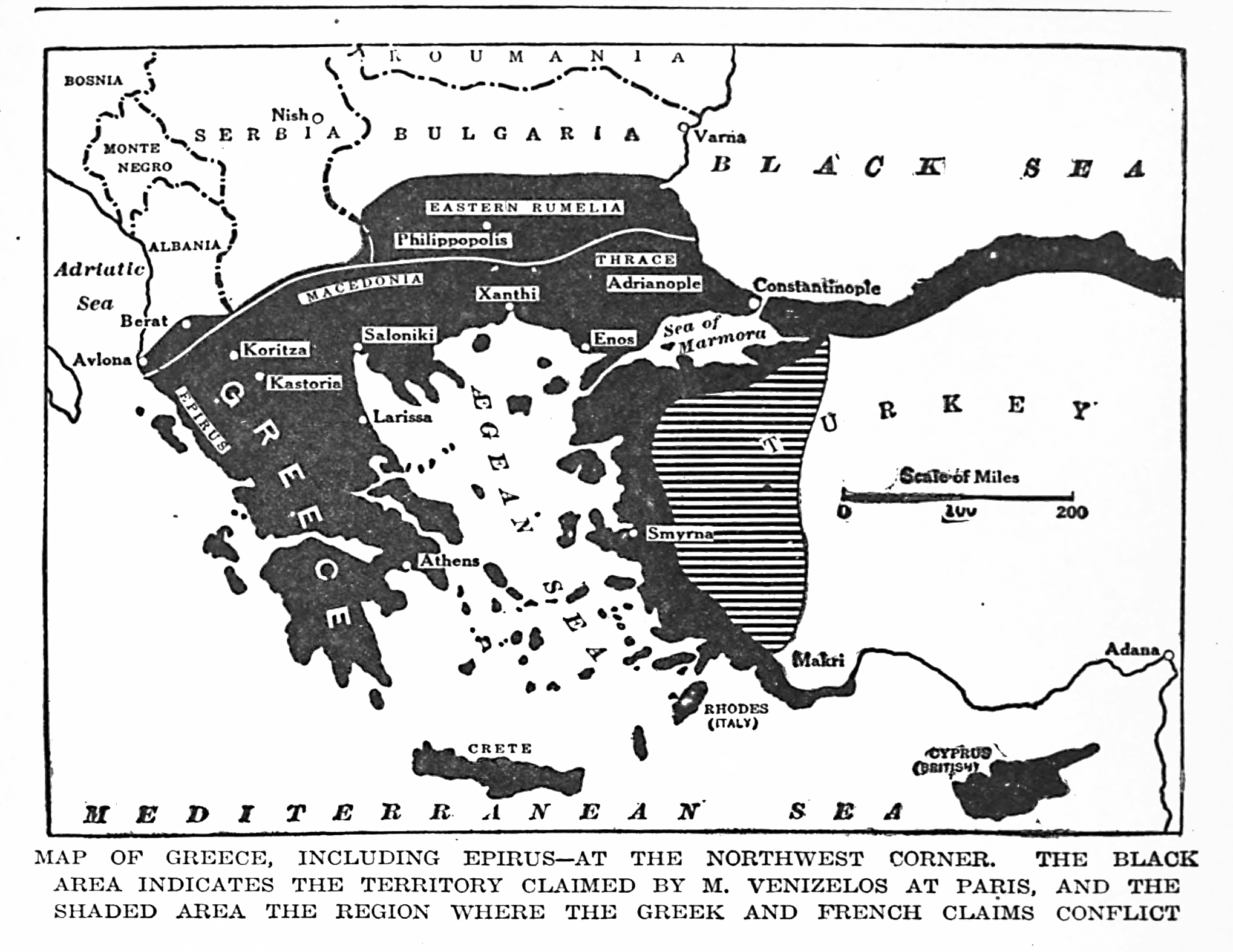 Η ελληνική Μεγάλη Επεκτατική Αποικιακή Ατζέντα απέκτησε 12.000 km² Αλβανικών κατοικημένων περιοχών
