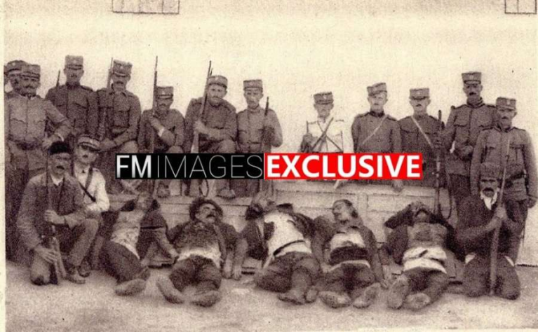 Serbs murder 5 Albanians and pose with the corpses in Prizren in 1925