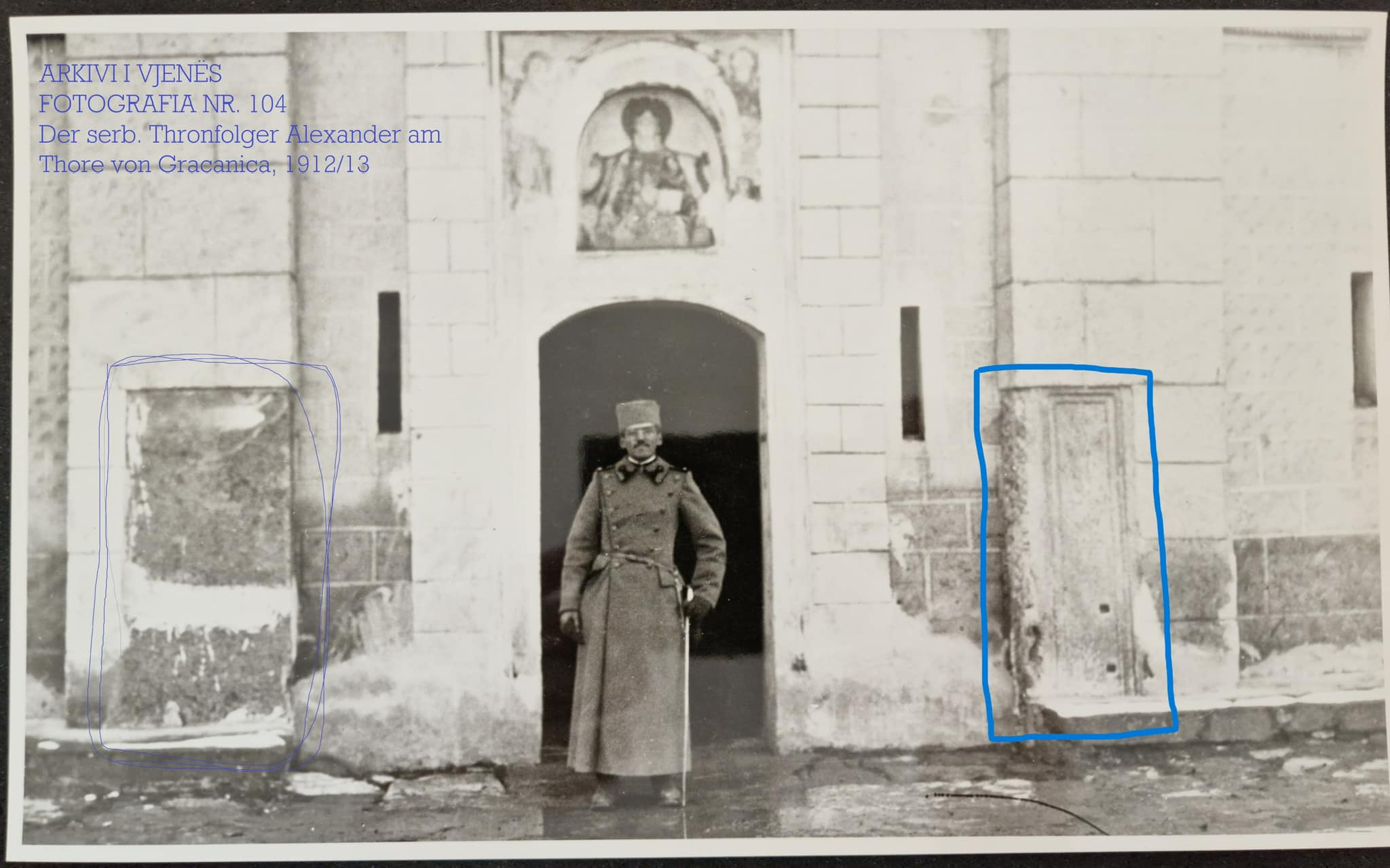 Where did the Serbs take the icon of Saint Mary of the Gracanica Monastery in 1912?