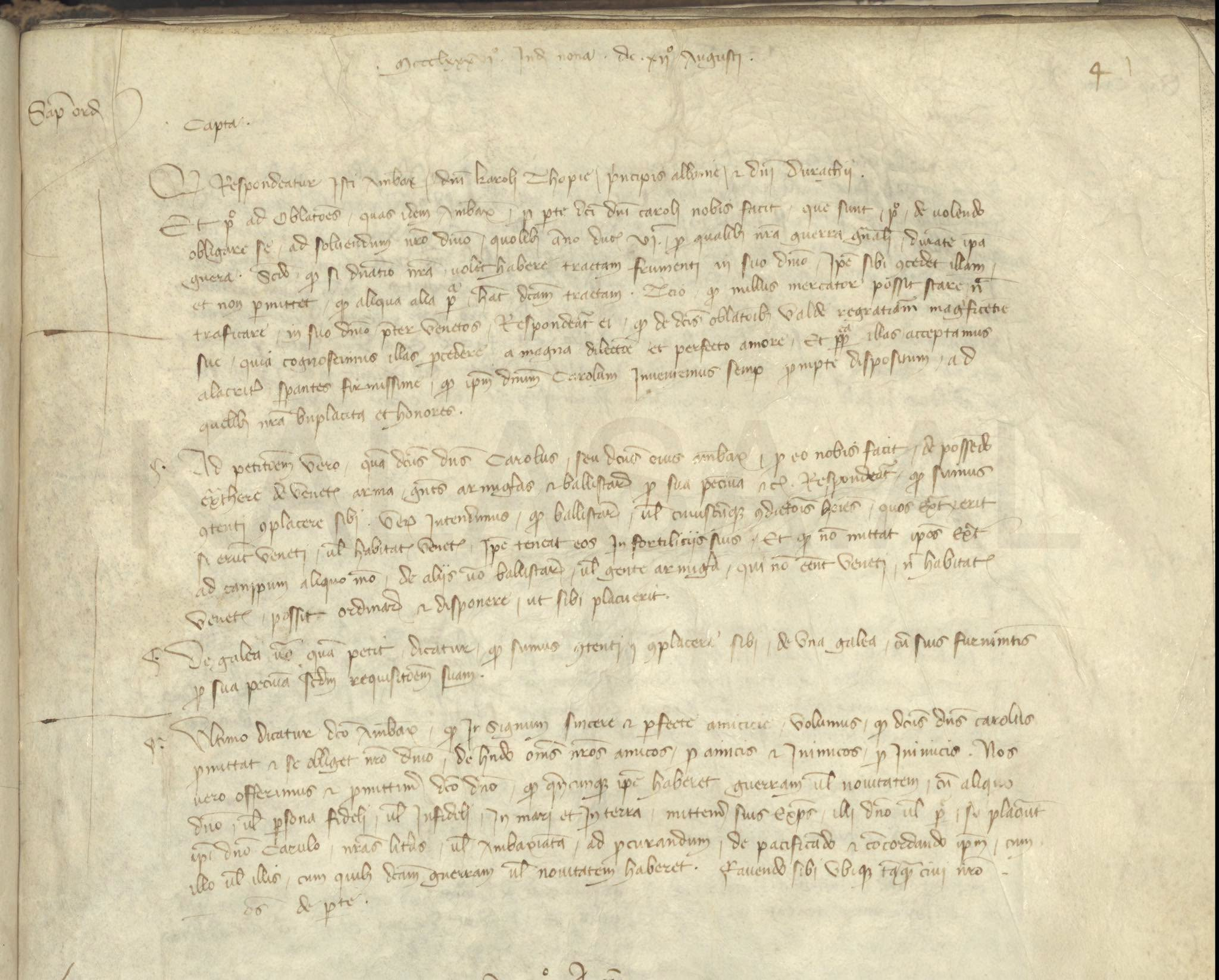 Karl Topia mentioned as “Princeps Albaniae” in 1386