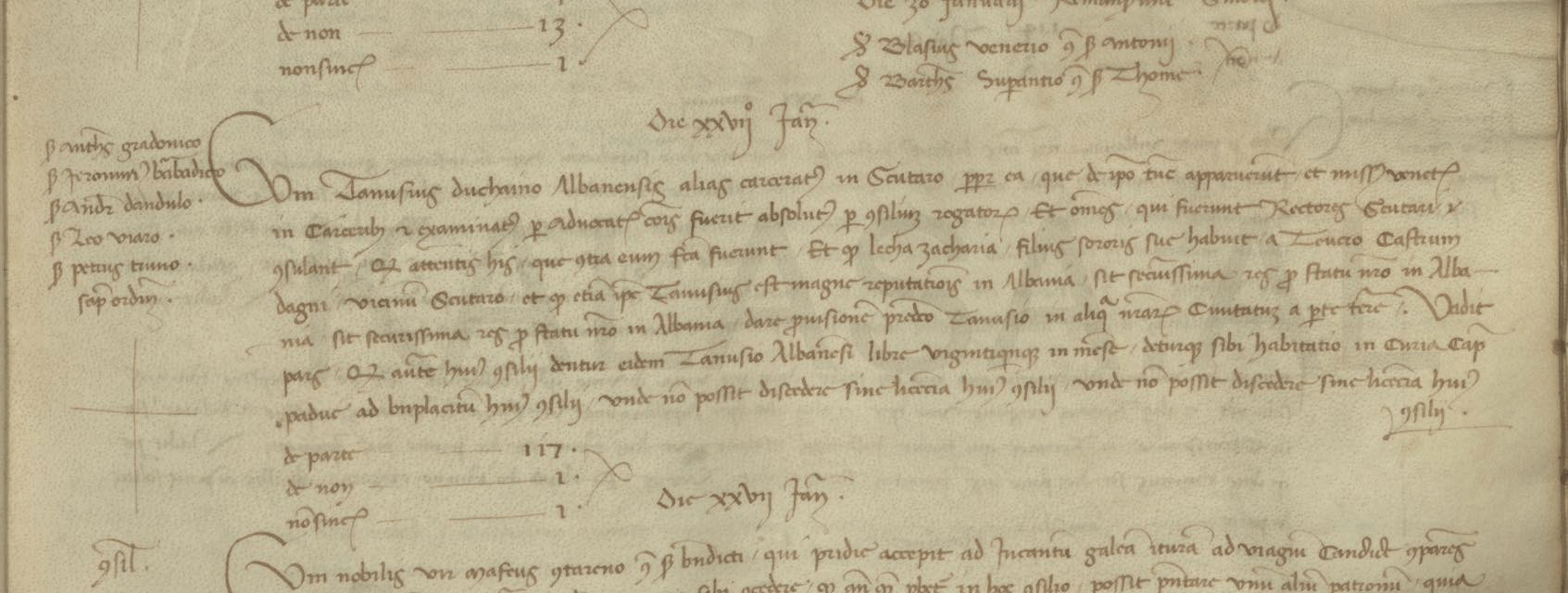 15th century Albanians Tanush Dukagjini and his nephew, Lekë Zaharia in 1438