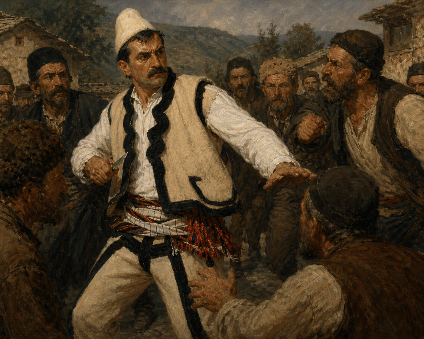 Albanian hero Rrustem Gradica (Rrustë Dibran Gradica) (d. 1960)