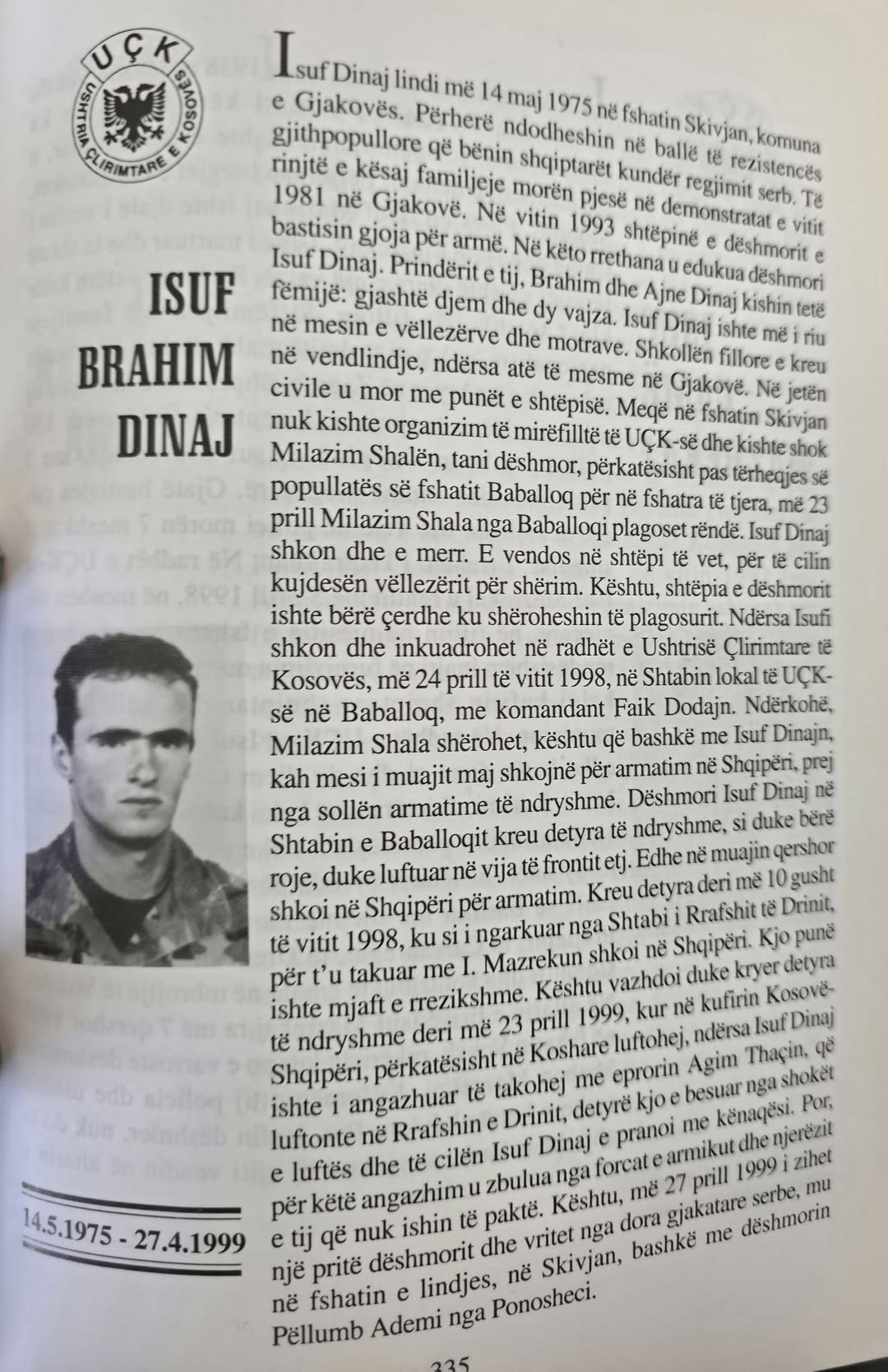 Albanian martyrs Dukagjin R. Vula, Isuf B. Dinaj, Muhamet L. Barhedci, and Pëllumb H. Ademaj