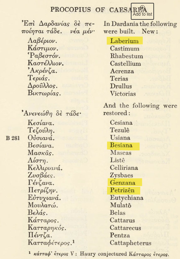 Procopius on Justinian’s Fortifications in Dardania: Evidence of 6th-Century Balkan Settlement and Continuity
