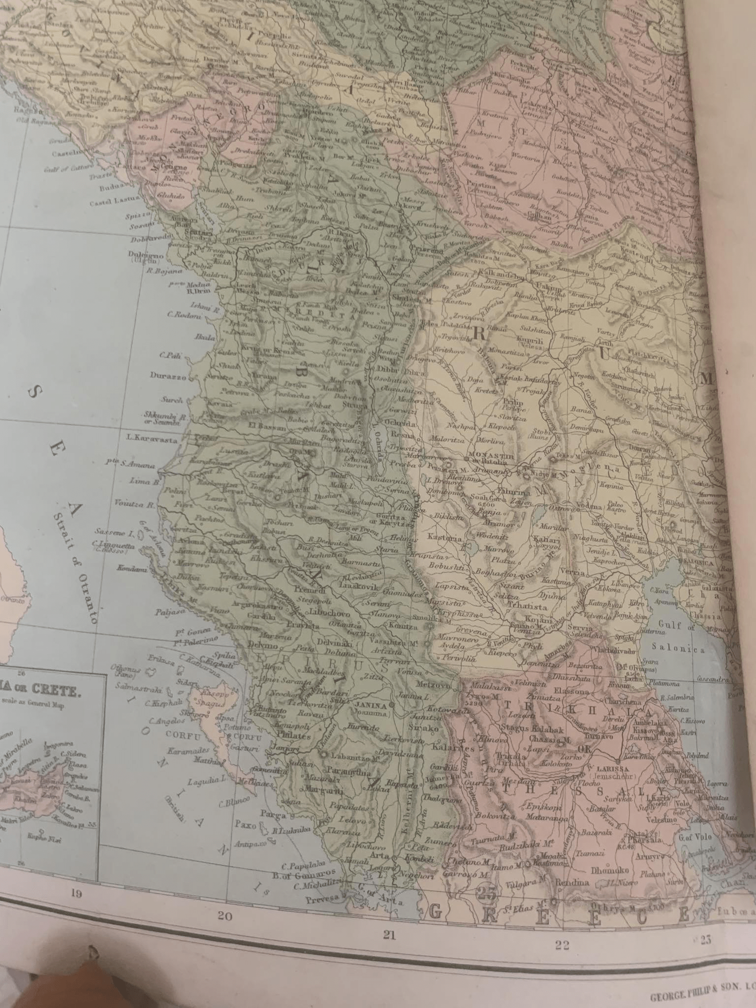 When Albania and Albanian territories were much larger prior to the Serbo-Greek invasion