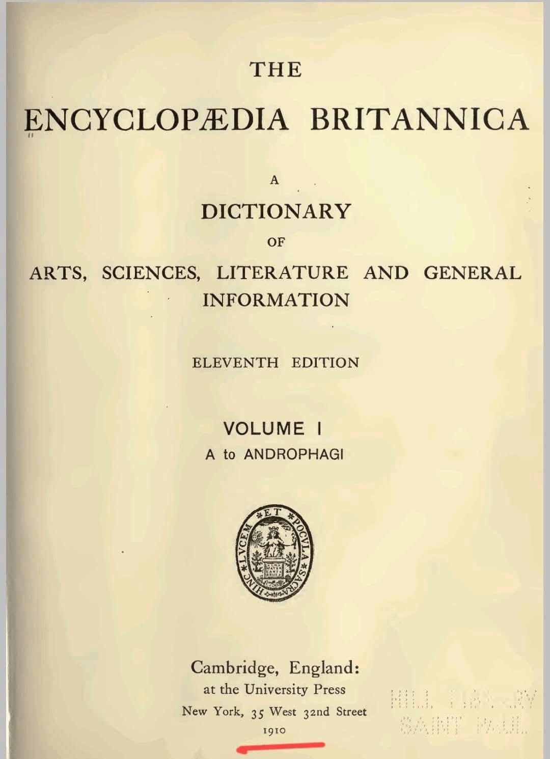 The Encyclopedia Britannica of 1910: Albanians are the most ancient people of the Balkans