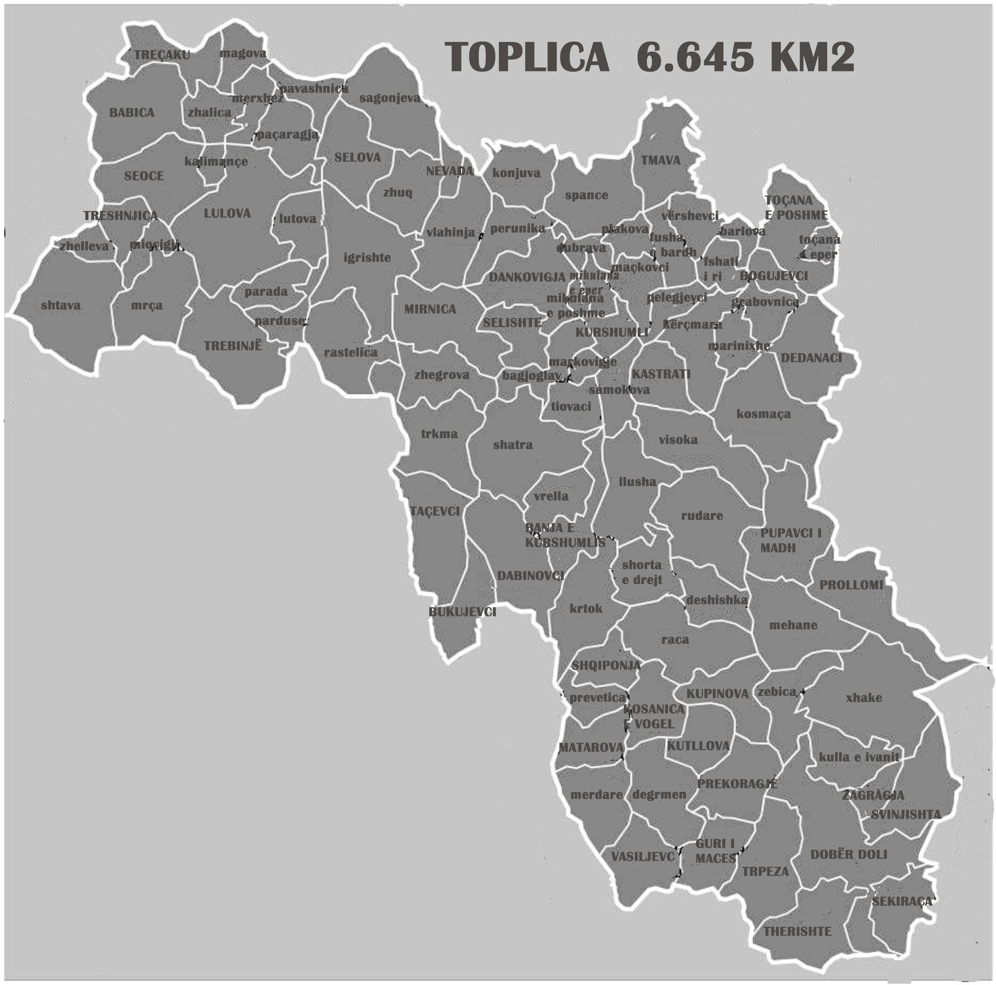 Albanian Toponyms, Anthroponyms, Substrates and Morphologies of Toplica (6,645 Km2)
