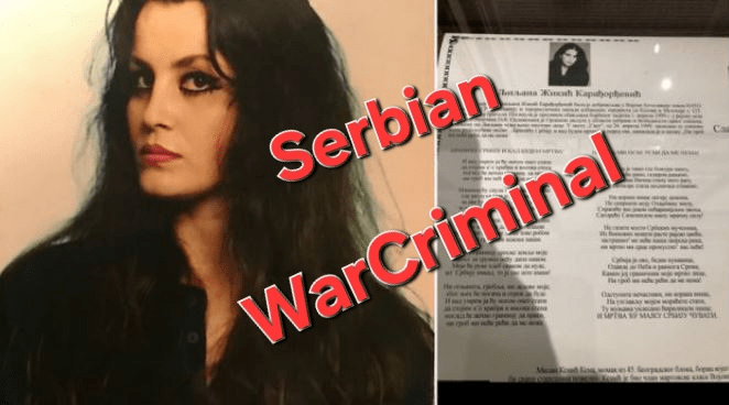 The role of Serbian “beauty queen” Liljana Zikić Karadordević in the Lybeniq Massacre where Albanians were murdered in 1999