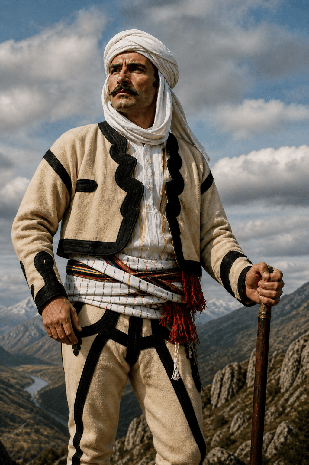 The Albanian Sadri Binaku of Rugova who challenged Panta Cemovi of Vasojeviq in Berane in 1875-1876