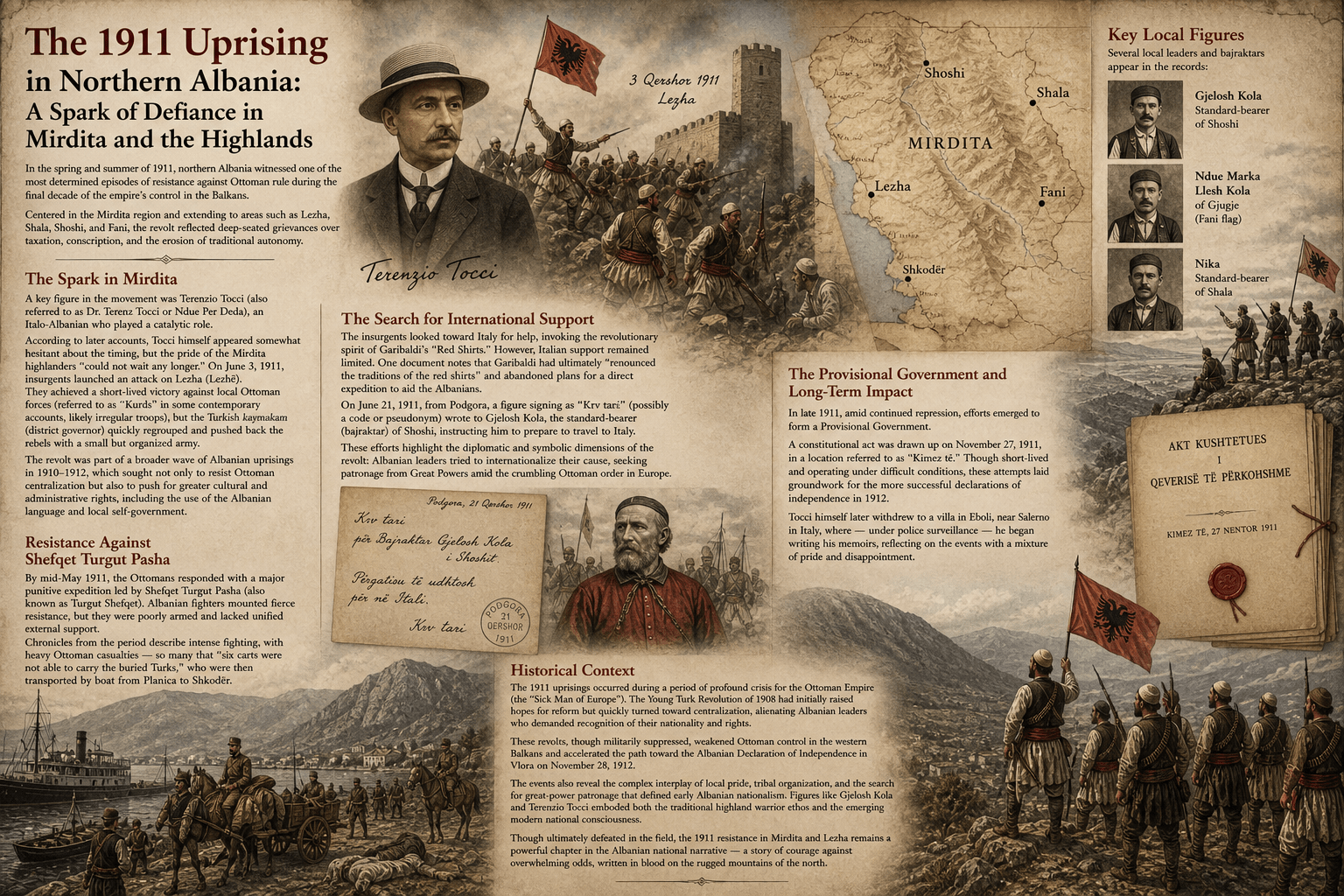 The 1911 Uprising in Northern Albania: A Spark of Defiance in Mirdita and the Highlands