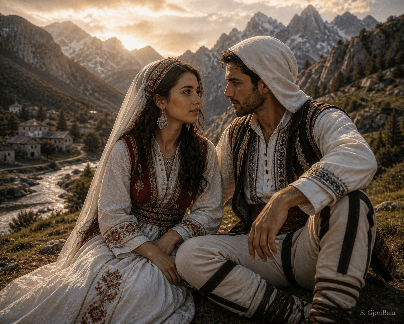 Albanian Folkore: The Marriage of Young Halil with Ruzha, Daughter of Captain Galan