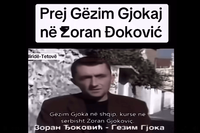 Serbianisation (Slavization) of the Catholic Albanians of Ilirida and Tetova (Gëzim Gjokaj turned Zoran Dokovic)