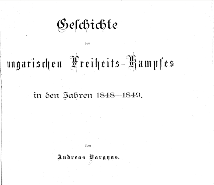 Serbian Atrocities Against Hungarians and Germans in the 1848–1849 Hungarian War of Independence