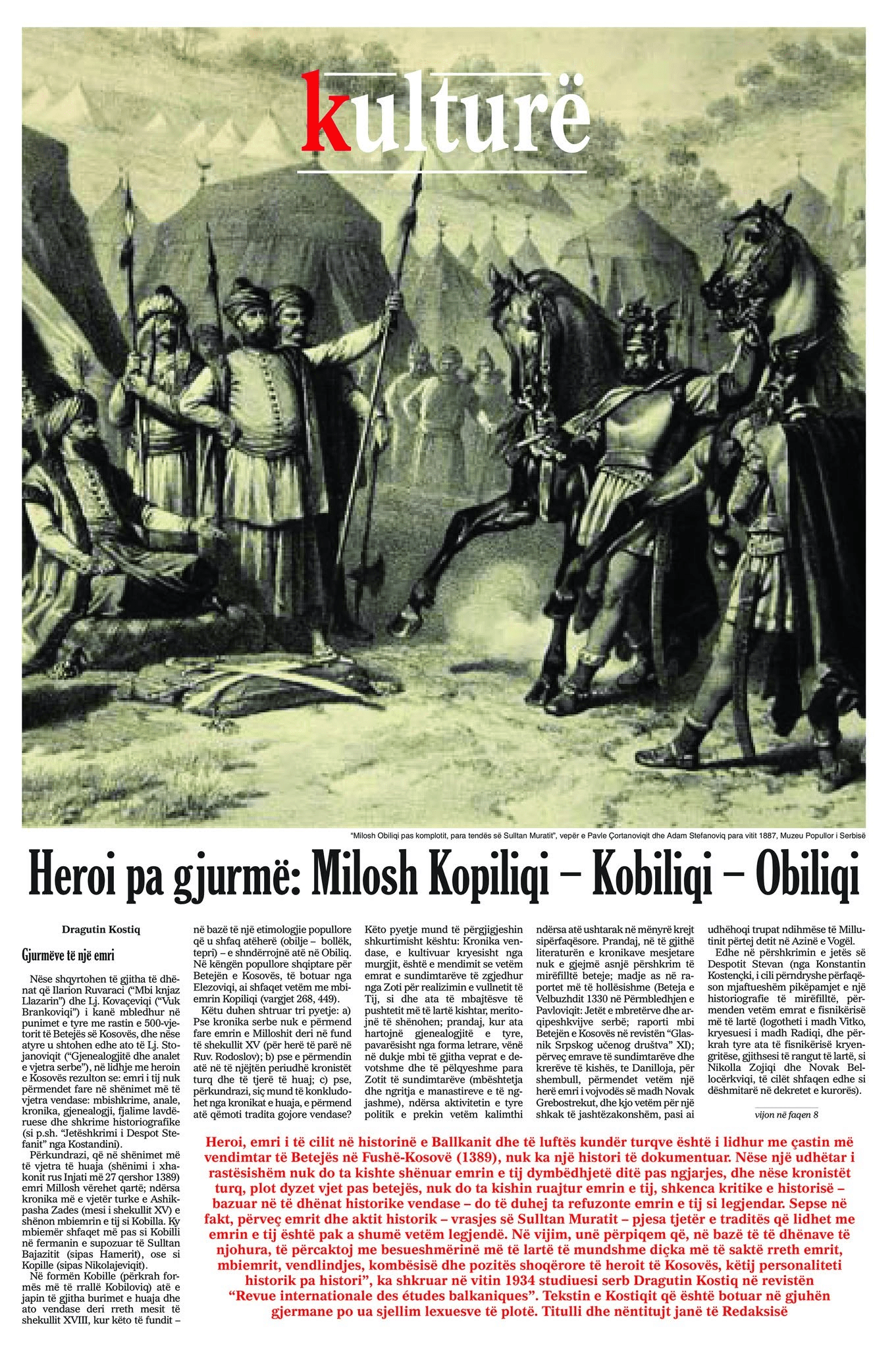 The Hero Without a Trace: Milosh Kopili (Kopiliq)
