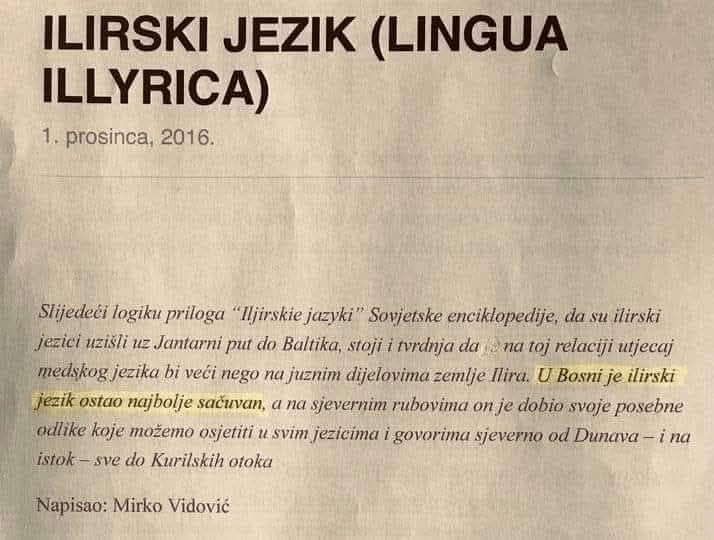 Debunking Pseudo-Historical Claims: The Myth of "Illyrian" as a Preserved Language in Bosnia and Beyond