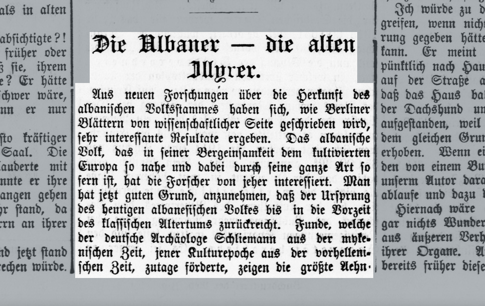 Articl from 1913: the Albanians — the ancient Illyrians