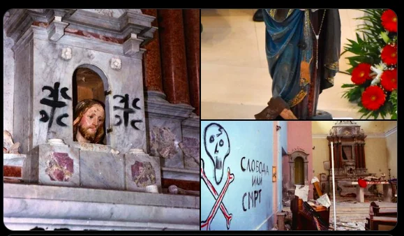 Why Do Orthodox Serbian Irredentists Desecrate Croatian Catholic Churches?