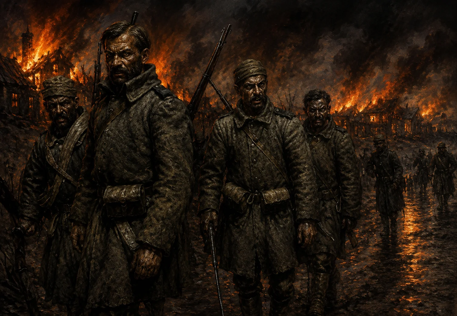 The Greeco-Serb Thirst For Albanian Blood In 1913 and Burned Villages In Lezhë