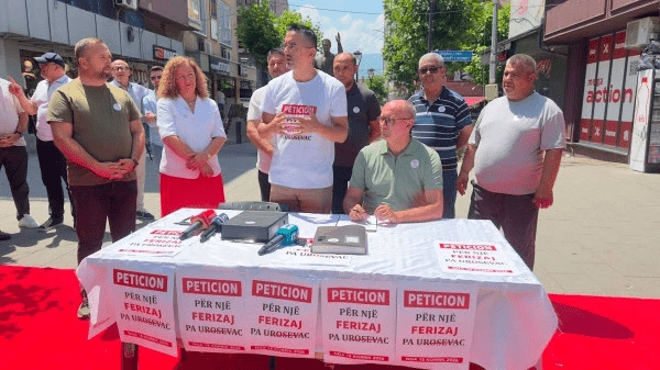 A name change announcement: The petition for a Ferizaj without "Urosevac" starts on July 18, 2026, at 12.00