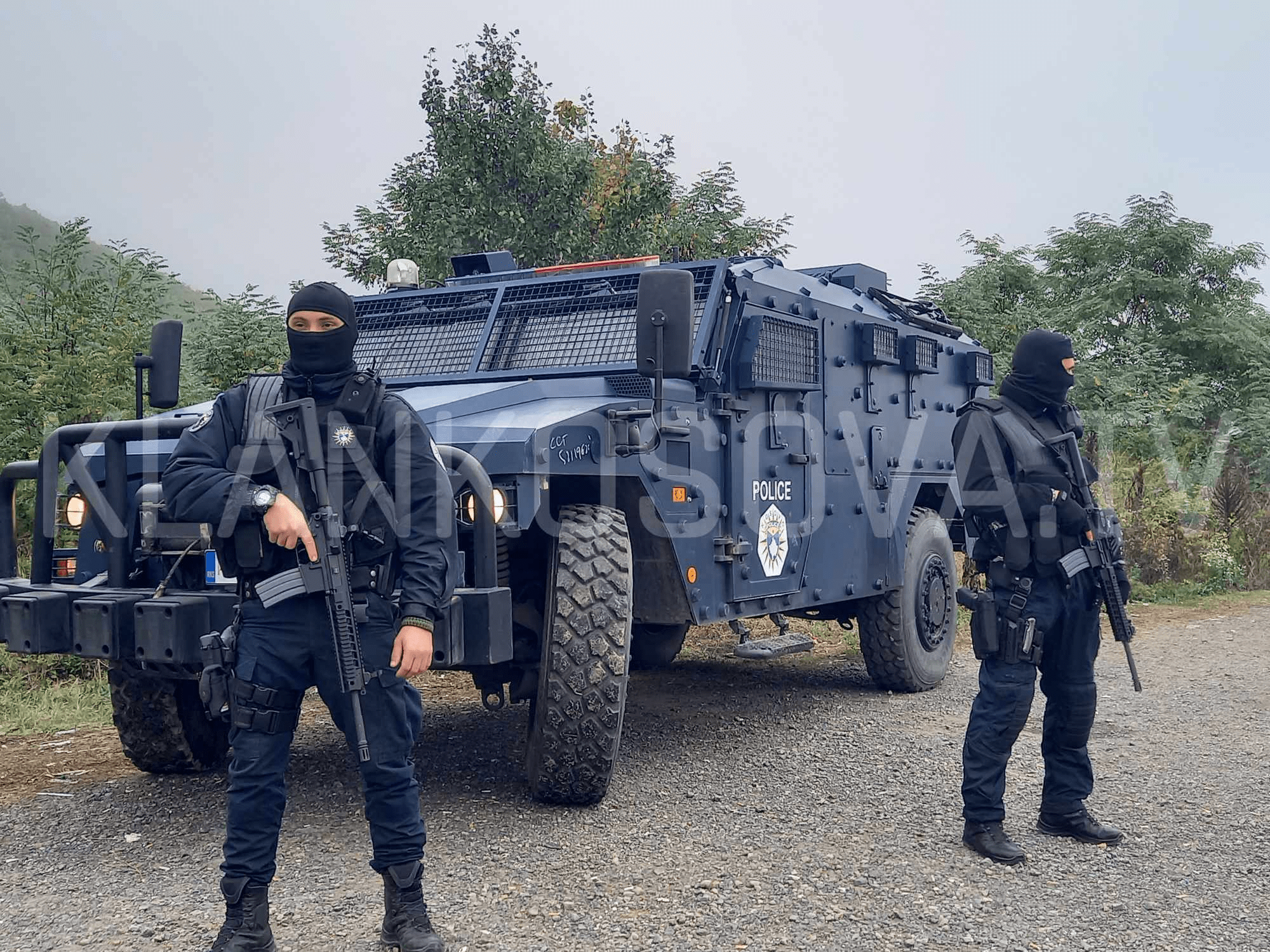 Albanian Police have announced that they have arrested two people suspected of involvement in crimes against the civilian population during the war in Kosovo in 1999.