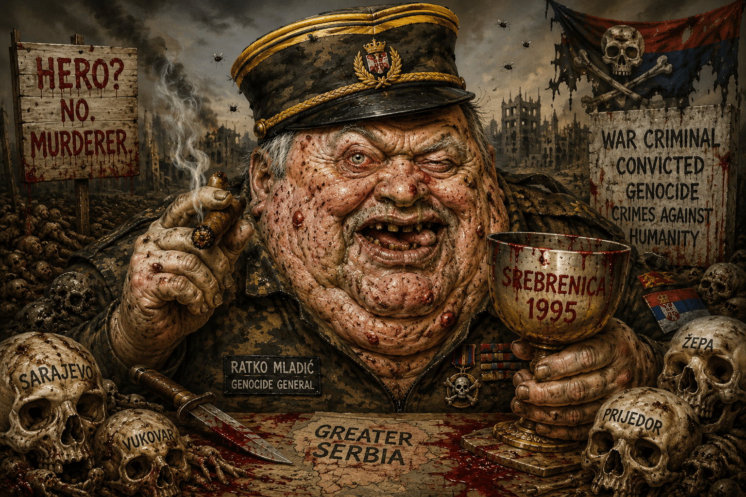 Ratko Mladic Was The Shame Of Serbia and All Serbs Who Supported His Crimes