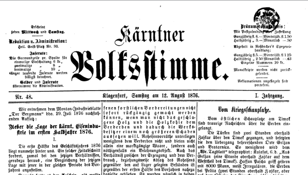 The Serbian defeat at Grljan and Prlita against Turkish forces in 1876