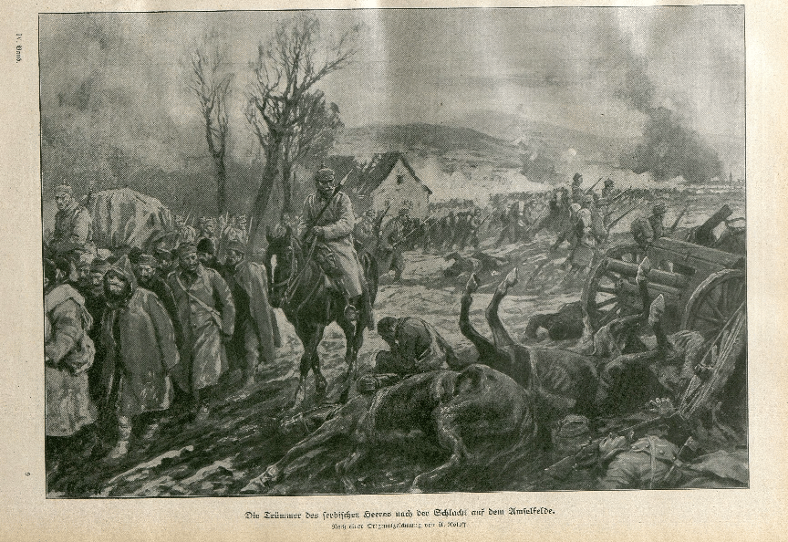When Serbian soldiers would decapitate prisoners of war, the Serbian women would give poison water to exhausted troops and Serbian children participate in atrocities (1914-1918)