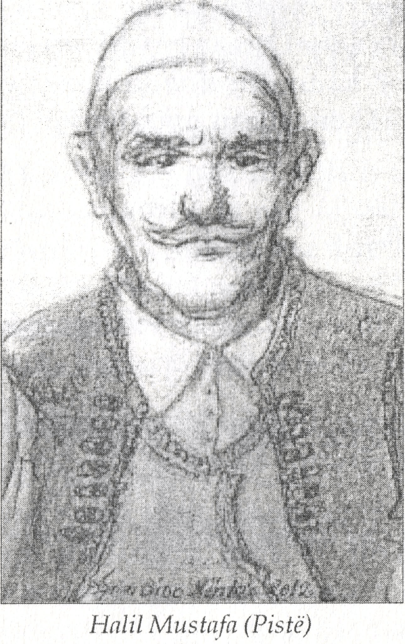 Albanian hero Halil Mustafa of Pistë of Malziu who fought Serbian invaders in 1912-1913