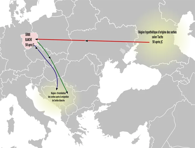 Did Serbs Emigrate From North Caucasus in Sarmatia from an Alanian tribe in modern day Iran?