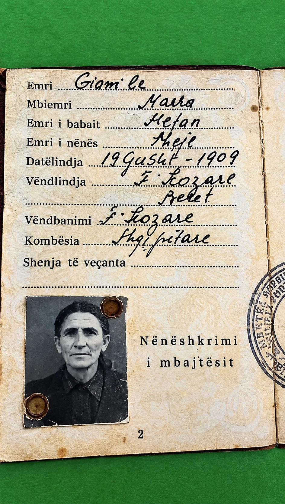The oldest woman in the world is from Albania - 119 years old - 2 days older than Ethel Caterham